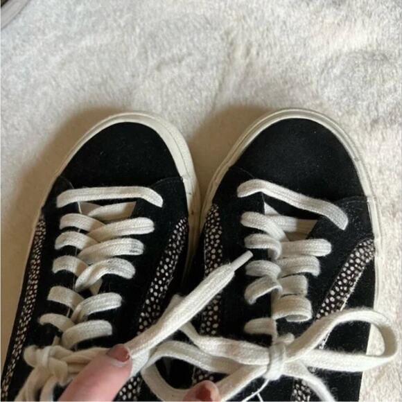 Madewell Sidewalk Low-Top Sneakers in Suede and Spot Calf Hair - Picture 9 of 12